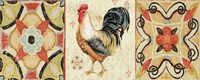 Bohemian Rooster Panel I Fine Art Print