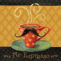 Cafe Moustache III Square Fine Art Print