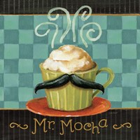 Cafe Moustache V Square Fine Art Print