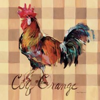 Coq Orange Framed Print