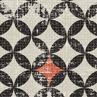 Geometric Patchwork Puree Pumpkin Square IV Fine Art Print