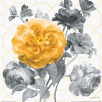 Geometric Watercolor Floral II Fine Art Print