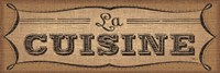 La Cuisine Burlap II Fine Art Print