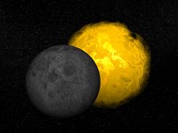 Partial eclipse of the Sun Fine Art Print