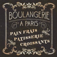 Parisian Signs Square I no Border Fine Art Print