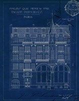 Quai Henri Blueprint I Fine Art Print