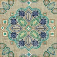 Santorini Tile III Framed Print