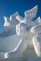 CHINA, Heilongjiang, Haerbin, Snow Sculptures Fine Art Print