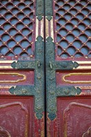 Hall of Supreme Harmony-door detail, The Forbidden City, Beijing, China Fine Art Print