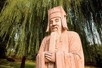 China, Beijing, Ming Dynasty Tombs, Stone statue Fine Art Print
