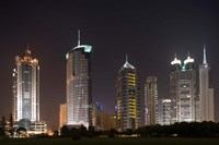 High Rise Office Towers and Skyscrapers Line Pudong Economic Zone, Shanghai, China Fine Art Print