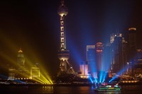 Oriental Pearl TV Tower in Pudong Park, Shanghai, China Fine Art Print