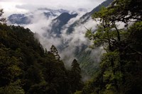 Traditional Home of the Lisu, Nu and Dulong Peoples, near Gongshan in Dulongjiang Protectorate, Yunnan Province, China Fine Art Print