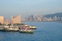 Kowloon ferry terminal and clock tower, Hong Kong, China Fine Art Print