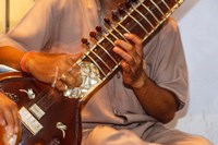 Sitar Player, Varanasi, India Fine Art Print