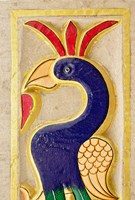 Ornate decoration, Raj Palace Hotel, Jaipur, India Fine Art Print