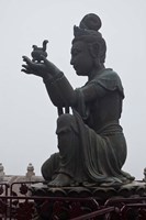 Tian Tan Statues, Hong Kong, China Fine Art Print