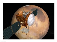 NASA's Mars Telecommunications Orbiter in Flight Around Mars - various sizes