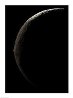 The Slim Crescent of Lapetus Fine Art Print