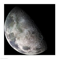 The Galileo spacecraft returned images of the Moon during its flight Fine Art Print