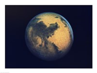 Mars seen through the Hubble Telescope Fine Art Print