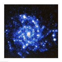 U.V. Image of the Spiral Galaxy Fine Art Print