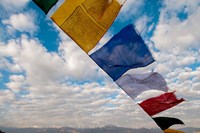 Prayer flags, Leh, Ladakh, India Fine Art Print