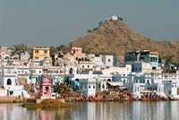 Pushkar shore, Pushkar, India Fine Art Print