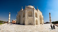 The main platform just outside the Taj Mahal, Agra, Inda Fine Art Print