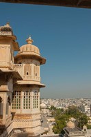 Turret, City Palace, Udaipur, Rajasthan, India Fine Art Print