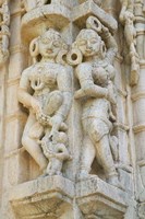 Ranakpur Jain Temple with Carving Between Ghanerao and Udaipur, Rajasthan, India Fine Art Print