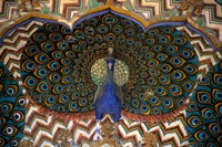 Asia, India, Jaipur. Peacock Gate at Jaipur Palace Fine Art Print