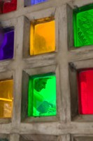 Stained Glass of the City Palace, Rajasthan, India Fine Art Print