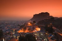 Meherangarh Fort and Town, Rajasthan, India Fine Art Print