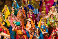 Figurines at the Saturday Market, Goa, India Fine Art Print