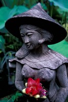 Shrine of Buddha with Flower Decoration, Bali, Indonesia Fine Art Print