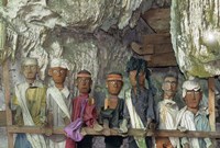 Tau Tau, Effigies of Departed Nobles, Cave Tombs at Tampangallo Village,  Tana Toraja, Sulawesi, Indonesia Fine Art Print