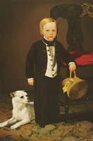 Boy with Dog Fine Art Print