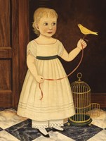 Girl with Bird Fine Art Print