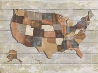 Wood Map Fine Art Print