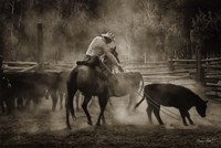 Branding at Lost Canyon Fine Art Print