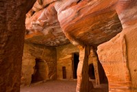 Jordan, Petra, Exterior Siq, Tombs Fine Art Print