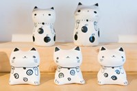 Souvenir Ceramic Cats, Kyoto, Japan Fine Art Print