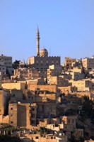 Aerial view of traditional houses in Amman, Jordan Fine Art Print