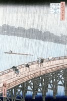 Sudden Shower over Shin-Ohashi Bridge by Utagawa Hiroshige - various sizes
