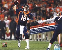 Peyton Manning becomes the NFL's All-Time leader in career Touchdown Passes- October 19, 2014 Framed Print