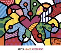 Heart Butterfly Framed Print