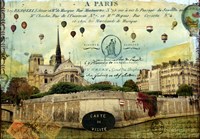 Notre Dame Balloons Fine Art Print