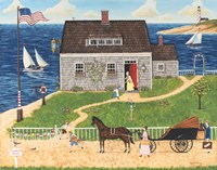 Grandma's Seaside Cottage Fine Art Print