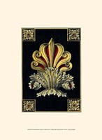 Petite Finial on Black III Framed Print